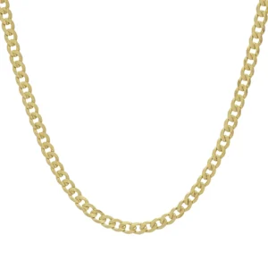 9ct Yellow Gold Curb Chain 22&#8243; 4mm