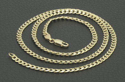 9ct Yellow Gold Curb Chain 22" 4mm - Image 2