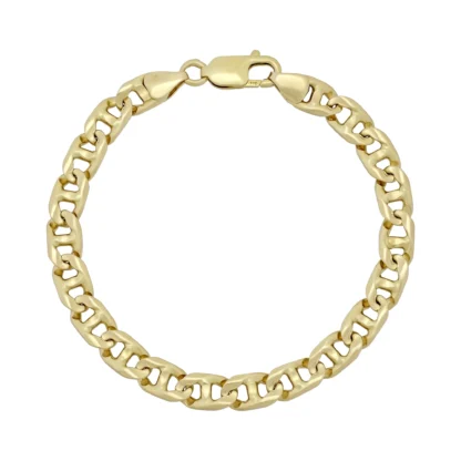 9ct Yellow Gold Marina Bracelet 8" 7mm