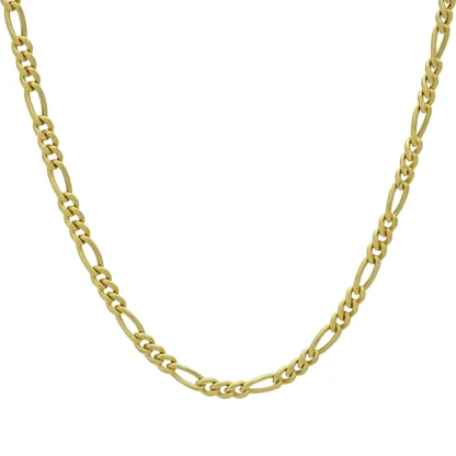 18ct Yellow Gold Figaro Chain 18" 3mm