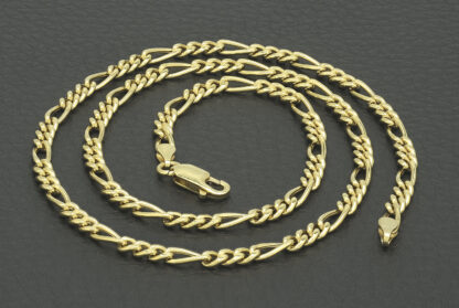 18ct Yellow Gold Figaro Chain 18" 3mm - Image 2