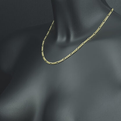 18ct Yellow Gold Figaro Chain 18" 3mm - Image 4