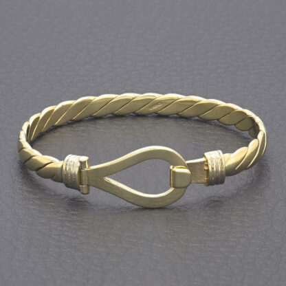 9ct Yellow Gold Loop Bangle - Image 2