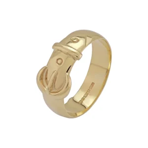 9ct Yellow Gold Buckle Ring