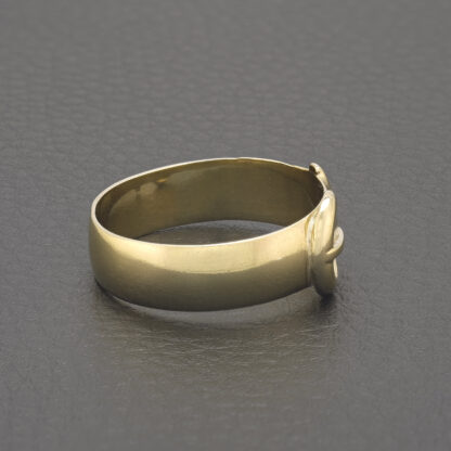 9ct Yellow Gold Buckle Ring - Image 3