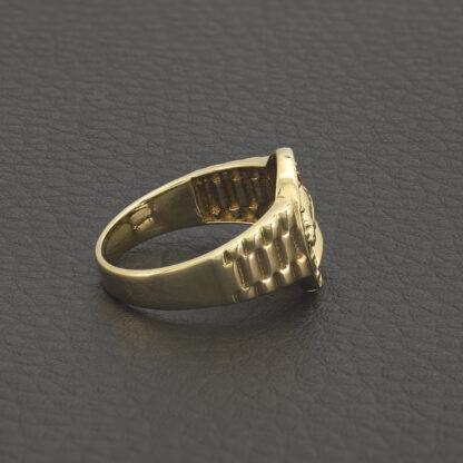 9ct Yellow Gold Horseshoe Ring - Image 3