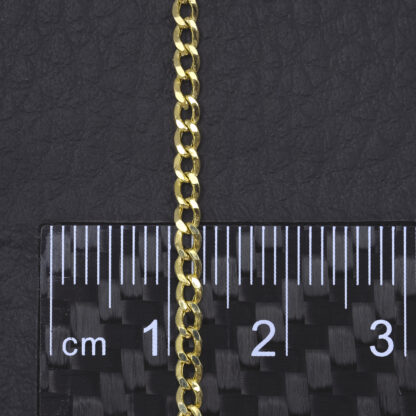 14ct Yellow Gold Curb Chain 20" 2.5mm - Image 2