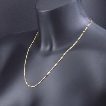 14ct Yellow Gold Curb Chain 20" 2.5mm - Image 4