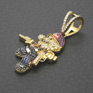 14ct Yellow Gold Mario Pendant