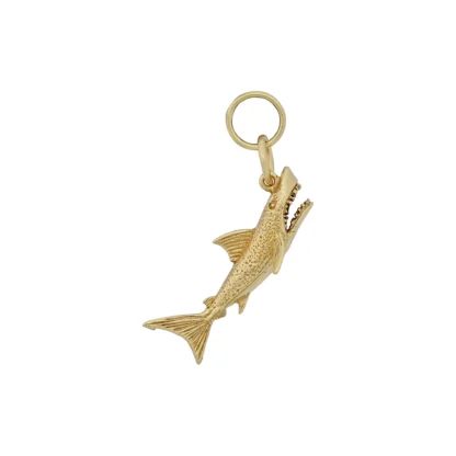 9ct Yellow Gold Shark Pendant