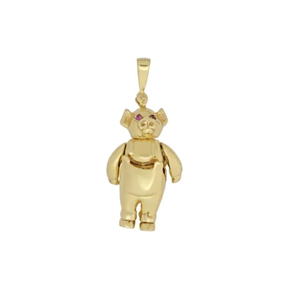 9ct Yellow Gold Pig Pendant