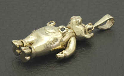 9ct Yellow Gold Pig Pendant - Image 4