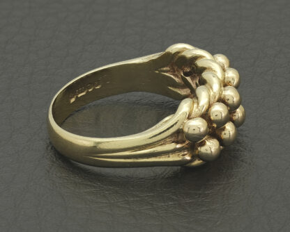 9ct Yellow Gold Keeper Ring - Image 4