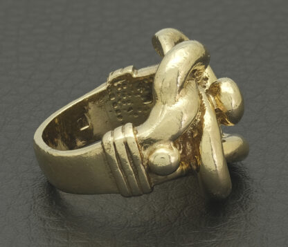 9ct Yellow Gold Knot Ring - Image 4