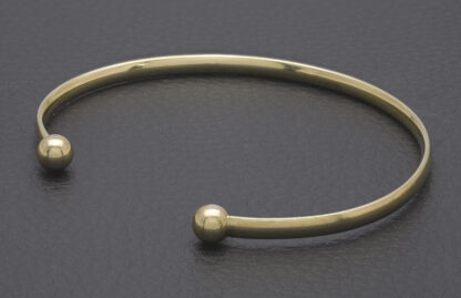 9ct Yellow Gold Torque Bangle - Image 4