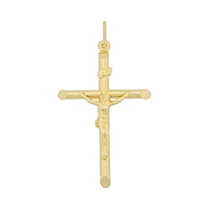 9ct Yellow Gold Jesus On A Cross Pendant