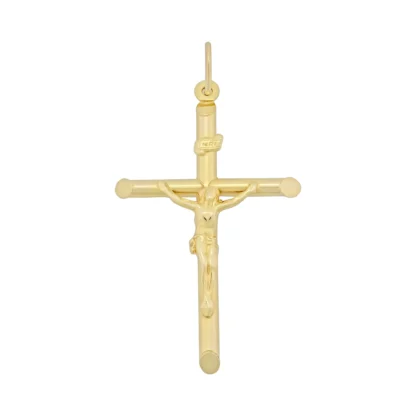 9ct Yellow Gold Jesus On A Cross Pendant