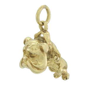 9ct Yellow Gold Bulldog Pendant