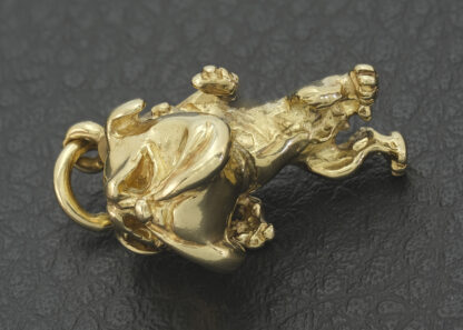 9ct Yellow Gold Bulldog Pendant - Image 5