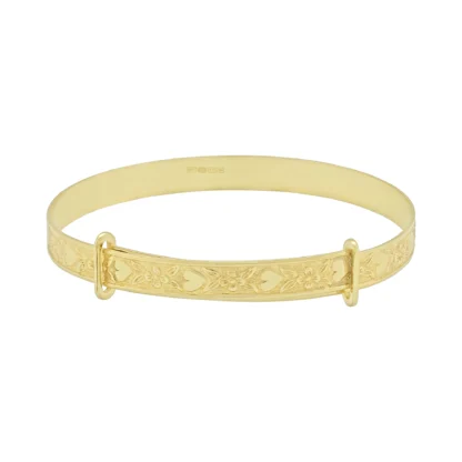 9ct Yellow Gold Baby Expandable Bangle