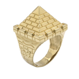 9ct Yellow Gold Pyramid Ring