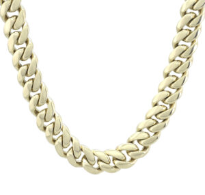 9ct Yellow Gold Cuban Chain 27&#8243; 11.7mm