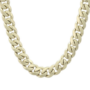 9ct Yellow Gold Cuban Chain 26&#8243; 10.5mm