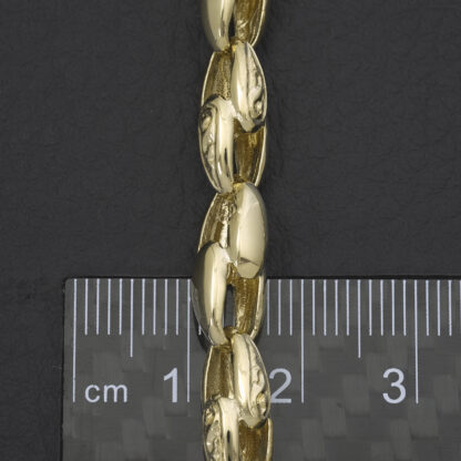 9ct Yellow Gold Tulip Chain 24.5" 7mm - Image 4