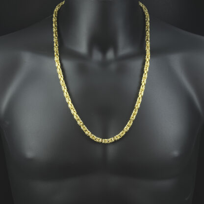 14ct Yellow Gold King Chain 27″ 6mm - Image 4