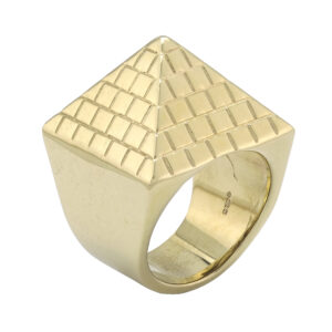 9ct Yellow Gold Pyramid Ring