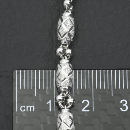 Platinum Hong Kong Style Bracelet 7″ 4.5mm - Image 2