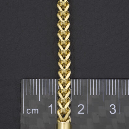 9ct Yellow Gold Franco Chain 18" 4mm - Image 4