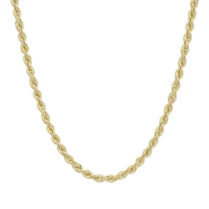 9ct Yellow Gold Rope Chain 20&#8243; 3.5mm