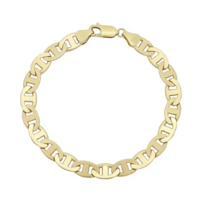 9ct Yellow Gold Marina Bracelet 8″ 7mm