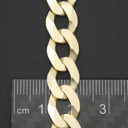 9ct Yellow Gold Curb Chain 26" 10.5mm - Image 4