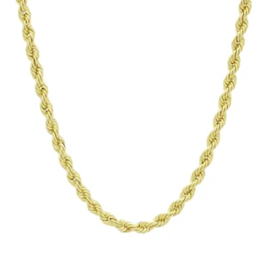 9ct Yellow Gold Rope Chain 18&#8243; 4mm