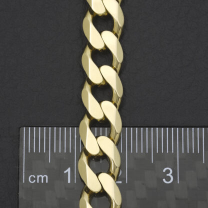 9ct Yellow Gold Curb Chain 24" 8mm - Image 4