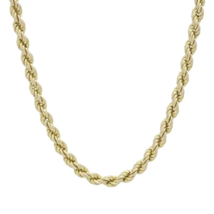 9ct Yellow Gold Rope Chain 18" 5mm