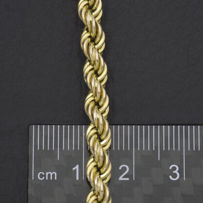 9ct Yellow Gold Rope Chain 18" 5mm - Image 3