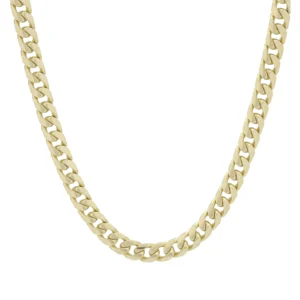 9ct Yellow Gold Cuban Chain 22.5&#8243; 5mm