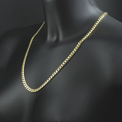 9ct Yellow Gold Cuban Chain 22.5" 5mm - Image 2