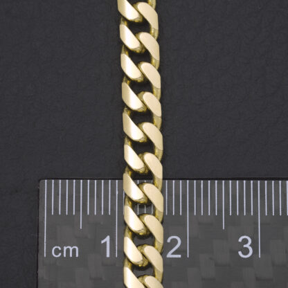 9ct Yellow Gold Cuban Chain 22.5" 5mm - Image 4