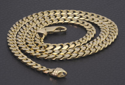 9ct Yellow Gold Cuban Chain 22.5" 5mm - Image 3