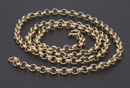 9ct Yellow Gold Belcher Chain 24" 4.5mm - Image 2