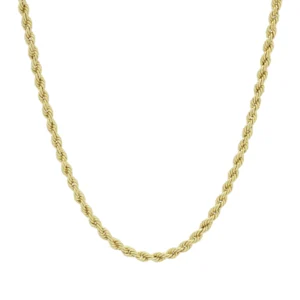 9ct Yellow Gold Rope Chain 30&#8243; 3mm