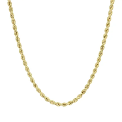 9ct Yellow Gold Rope Chain 30" 3mm