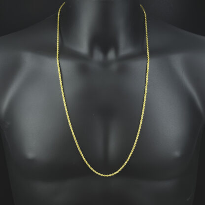 9ct Yellow Gold Rope Chain 30" 3mm - Image 5