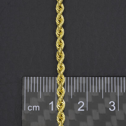 9ct Yellow Gold Rope Chain 30" 3mm - Image 4