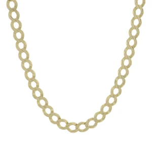 9ct Yellow Gold Curb Chain 24&#8243; 6mm