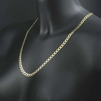 9ct Yellow Gold Curb Chain 24" 6mm - Image 2